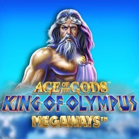 Age Of The Gods: King of Olympus Megaways logo by Origins at Robocat Casino