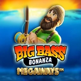 Slots logo of Big Bass Bonanza Megaways from Pragmatic Play at Robocat Casino