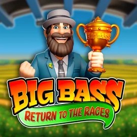 Big Bass Return to the Races online game logo by Pragmatic Play on robocats.eu.com