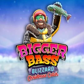 Official Slots logo: Bigger Bass Blizzard Christmas Catch by Pragmatic Play at Robocat Casino