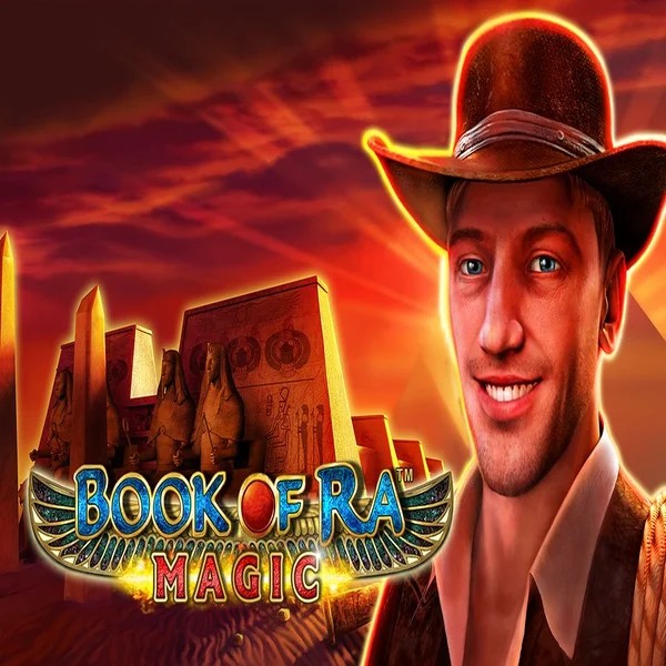 Book of Ra Magic logo by Greentube at Robocat Casino