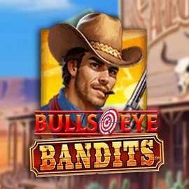 Bulls Eye Bandits slot logo by Origins at Robocat Casino