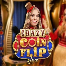 Crazy Coin Flip casino game by Evolution – featured logo at Robocat Casino