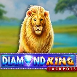 Diamond King Jackpots logo by SpinPlay Games Robocat Casino