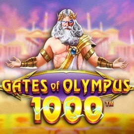 Gates of Olympus 1000 logo by Pragmatic Play Robocat Casino
