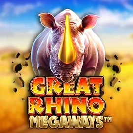 Slots logo of Great Rhino Megaways from Pragmatic Play at Robocat Casino