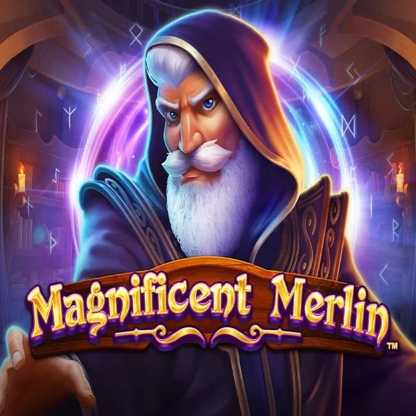 Magnificent Merlin logo – Slots by Greentube at Robocat Casino