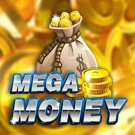 Mega Money! slot logo by Red Rake Gaming at Robocat Casino