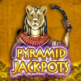 Pyramid Jackpots slot logo by King Show Games at Robocat Casino