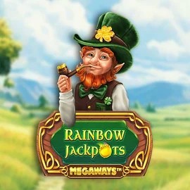 Rainbow Jackpots Megaways game by Red Tiger Gaming – logo hosted on Robocat Casino
