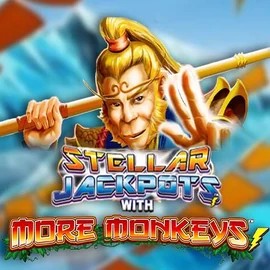 Stellar Jackpots with More Monkeys game by Lightning Box Game – logo hosted on Robocat Casino